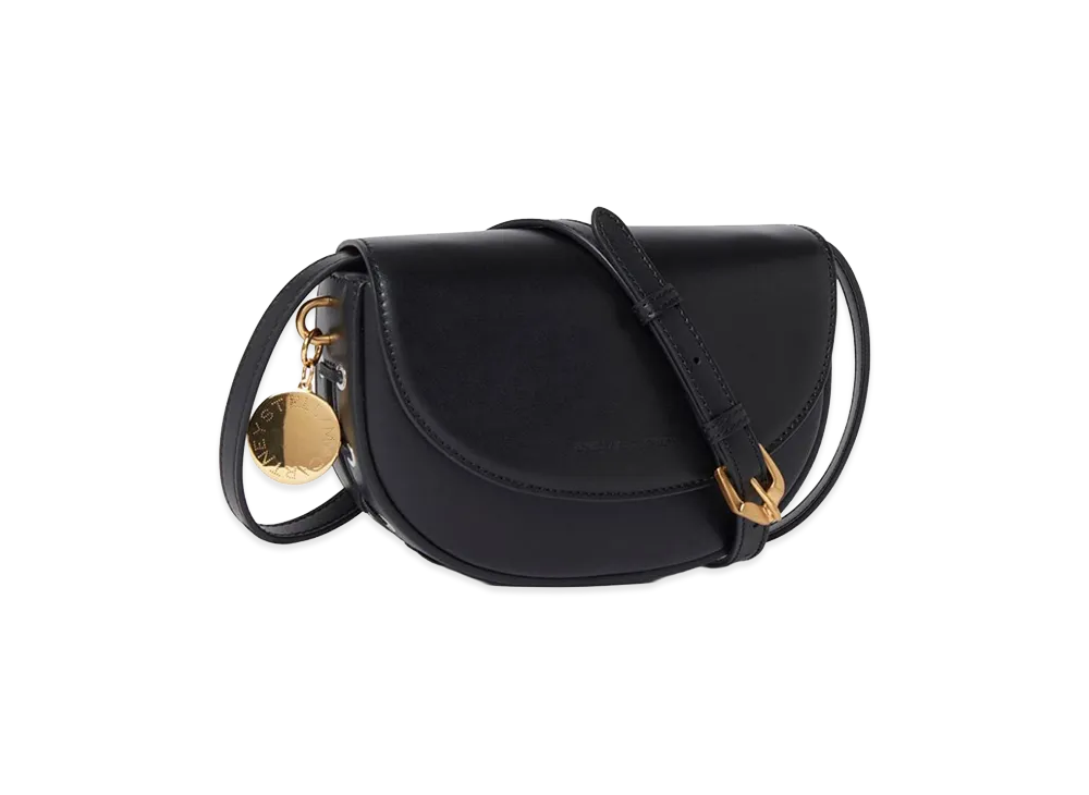 STELLA McCARTNEY Women's Frayme Flap-Detail Shoulder Bag "Black"