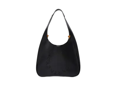STELLA McCARTNEY Logo Slouchy Hobo Tote Bag "Pitch Black"