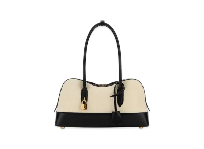 STELLA McCARTNEY Women's Canvas Ryder Shoulder Bag "Ivory/Sand"