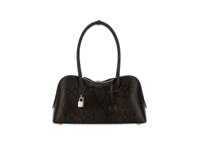 STELLA McCARTNEY Women's Printed Synthetic Leather Ryder Medium Shoulder Bag "Brown"