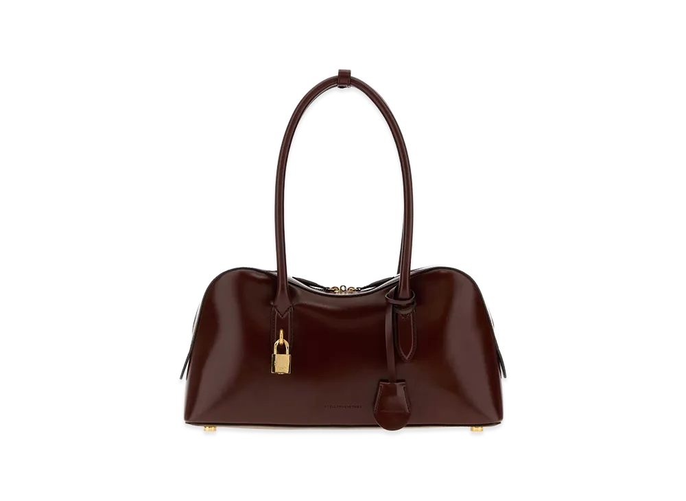 STELLA McCARTNEY Women's Alter Mat Medium Ryder Shoulder Bag "Brown/Chocolate"