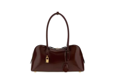 STELLA McCARTNEY Women's Alter Mat Medium Ryder Shoulder Bag "Brown/Chocolate"