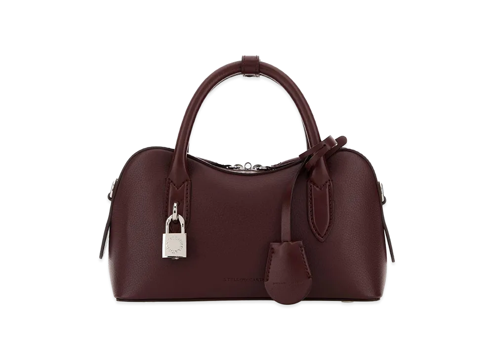 STELLA McCARTNEY Women's Stella Ryder Small Bag Embossed Grainy Eco Alter Mat - Murraya + Vegea "Bordeaux"