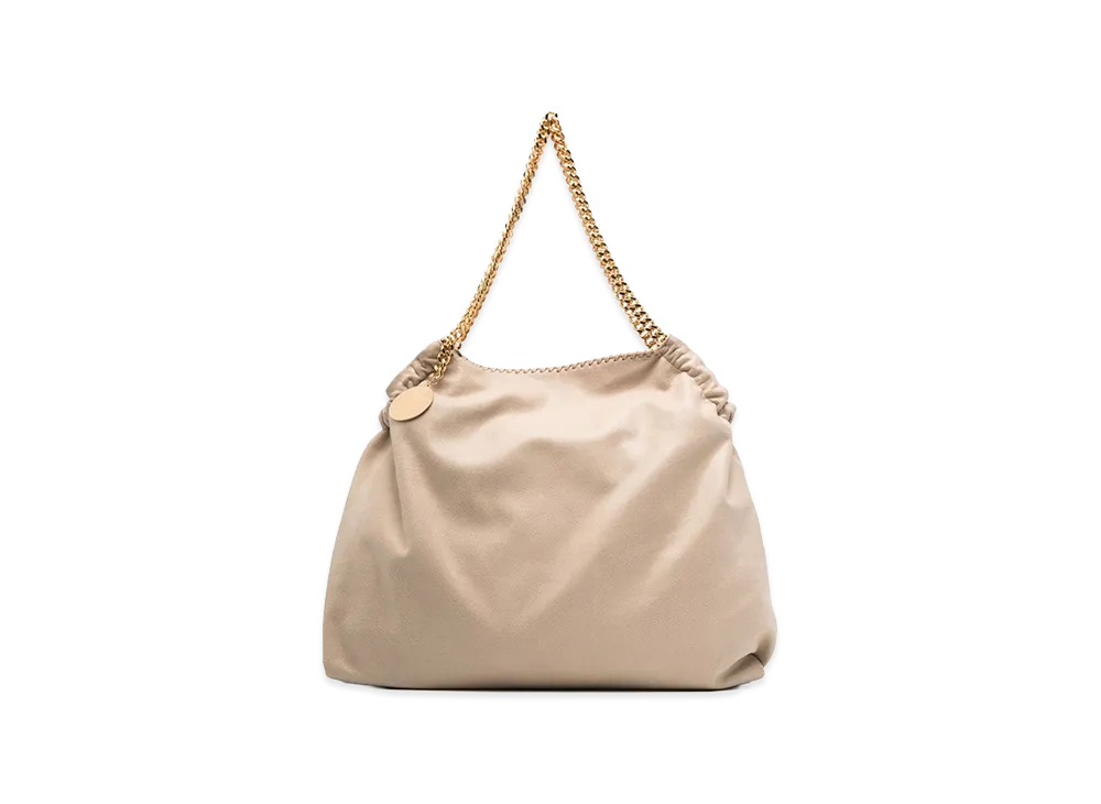 STELLA McCARTNEY Women's Tote Eco Shaggy Deer W/ Color Chain "Light Beige/Gold"