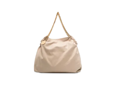 STELLA McCARTNEY Women's Tote Eco Shaggy Deer W/ Color Chain "Light Beige/Gold"