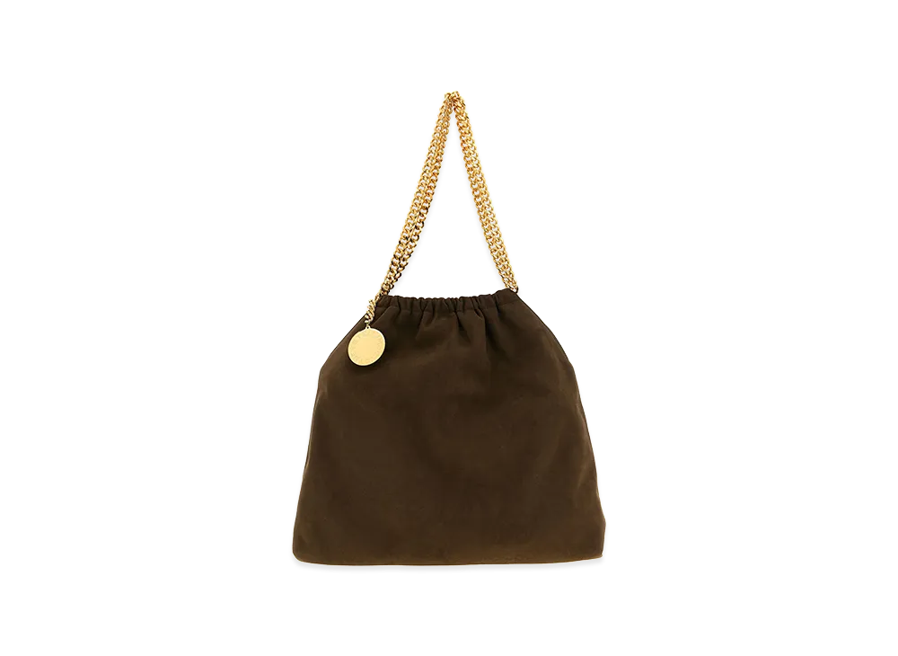 STELLA McCARTNEY Women's Falabella Medium Drawstring Alter Suede "Brown"