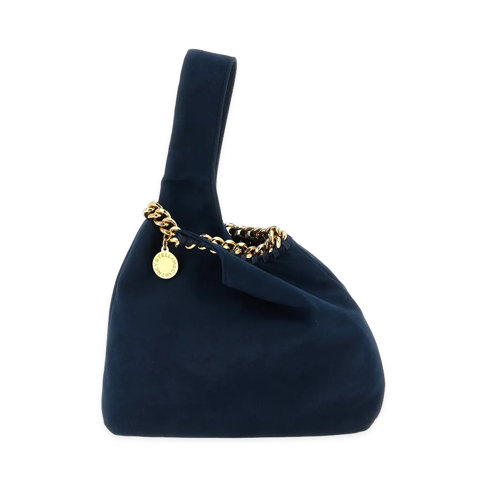 STELLA McCARTNEY Women's Null Suede Handbag "Navy"