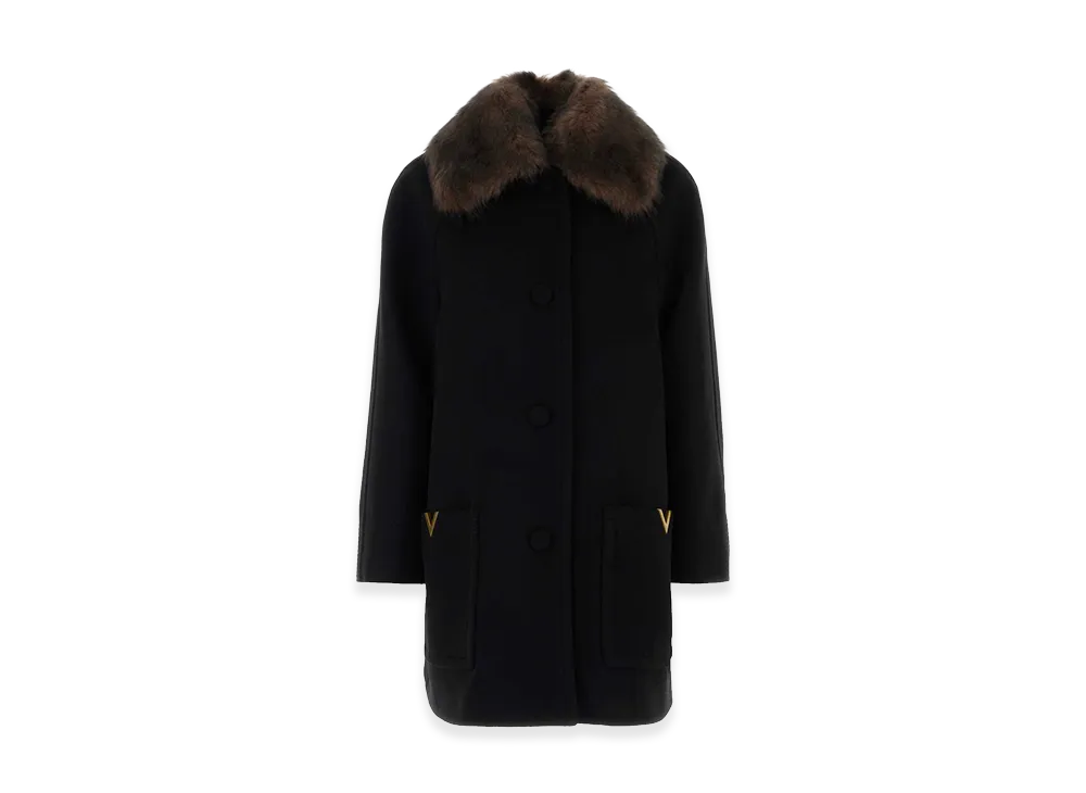 Valentino Women's Wool Coat "Black"