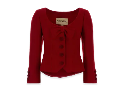 Valentino Women's Tweed Jacket "Red"