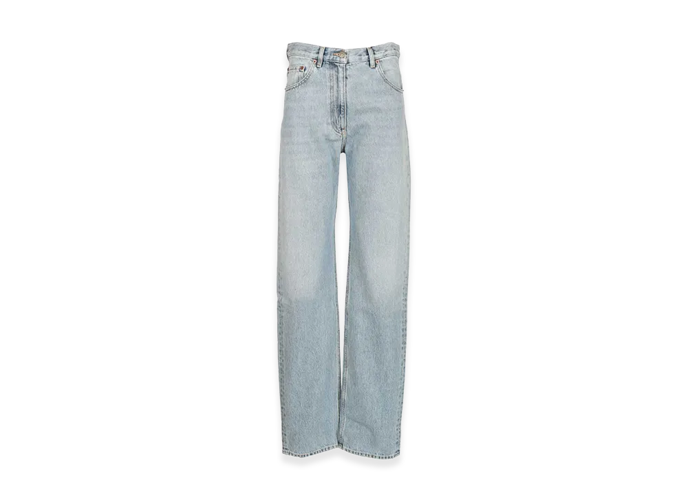 Valentino Women's Loose Fit Jeans "Light Blue"