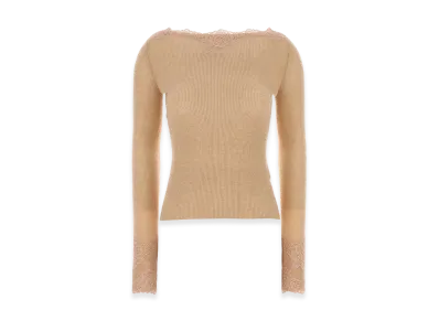 Valentino Women's Cashmere T-Shirt "Skin Pink"