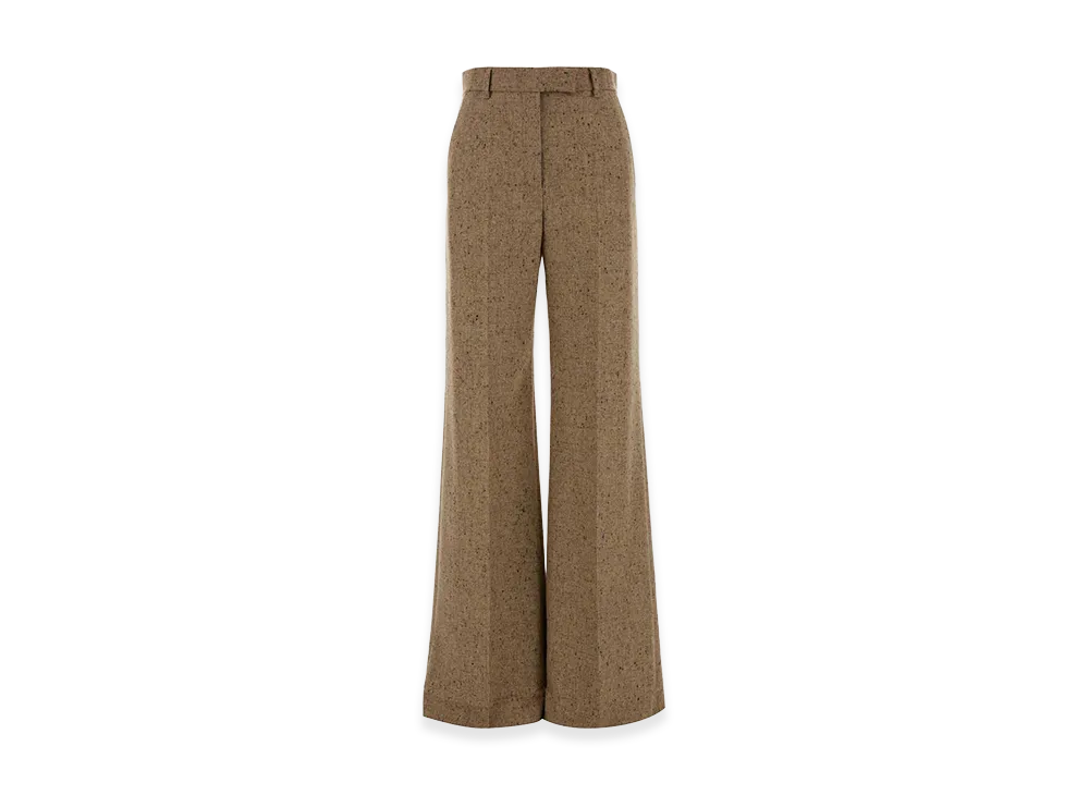 Valentino Women's Natte' Buttoned Pants "Beige"