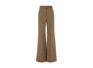 Valentino Women's Natte' Buttoned Pants "Beige"