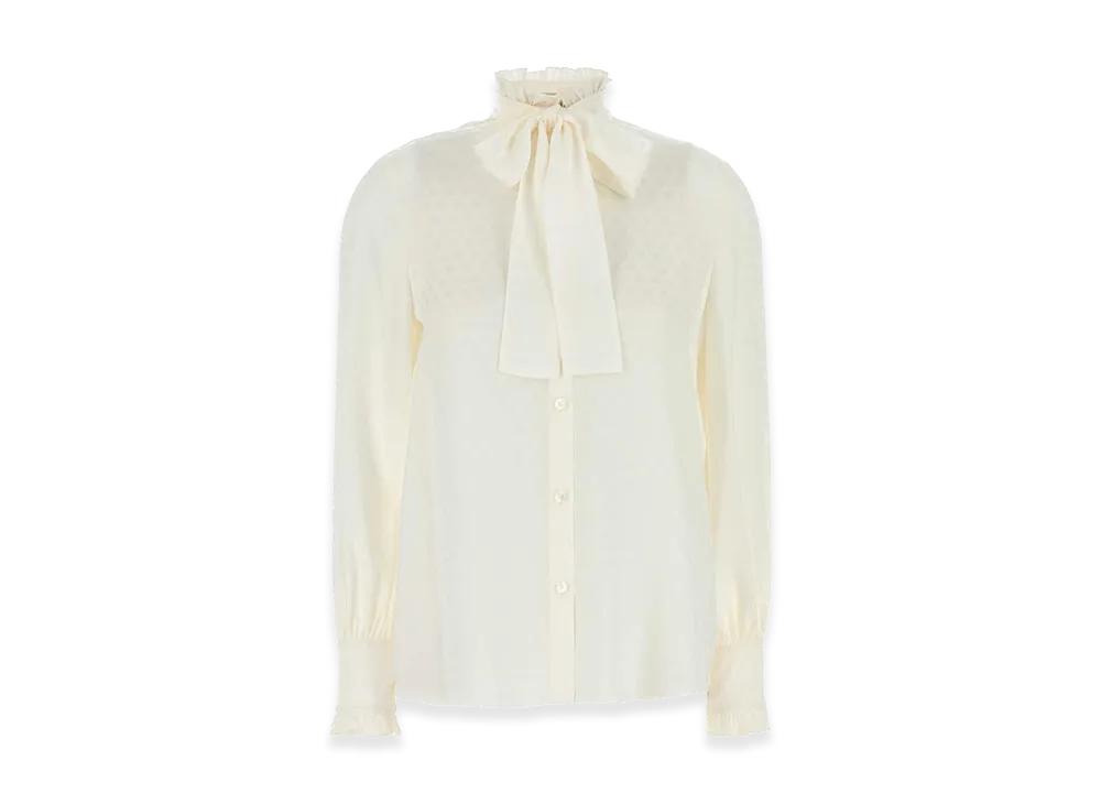 Valentino Women's Silk Shirt "White"