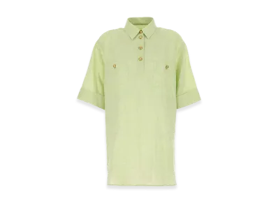 Valentino Women's Linen Blouse "Pastel Green"