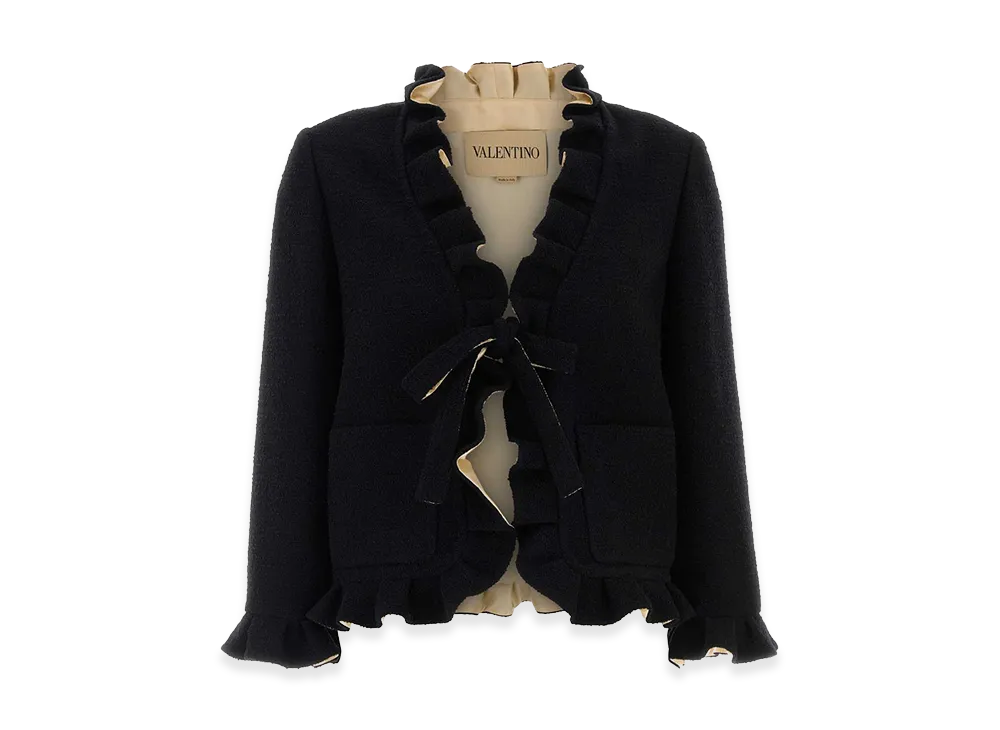 Valentino Women's Boucle Blazer "Black"