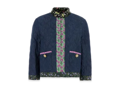 Valentino Women's Chambray Blazer "Light Blue"