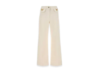 Valentino Women's Denim Jeans "Ivory/White"