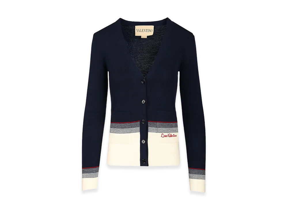 Valentino Women's Chez Cardigan "Blue"