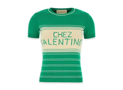 Valentino Women's Cotton Sweater "Grass Green"