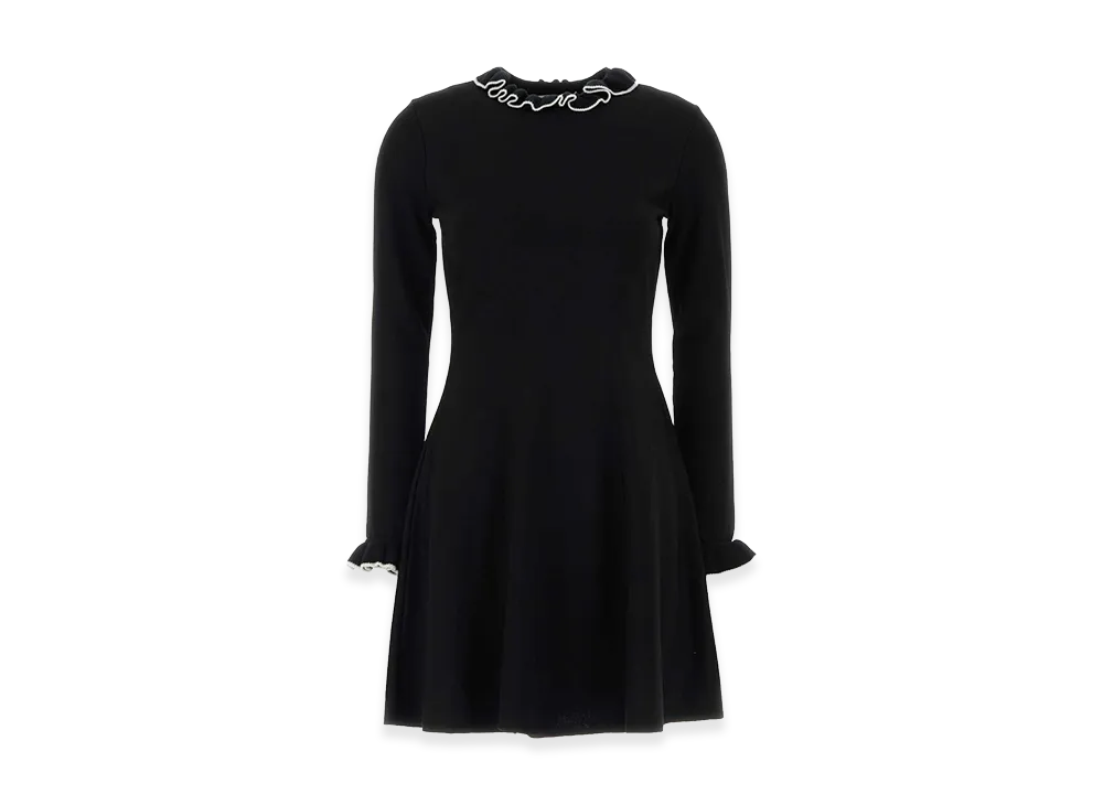 Valentino Women's Viscose Blend Mini Dress "Black"