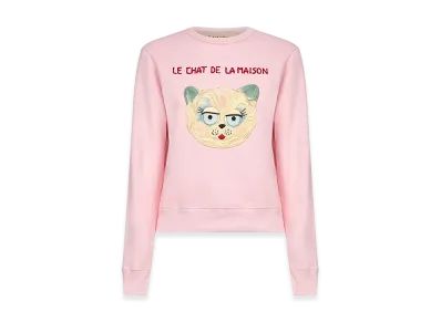 Valentino Women's Cotton Sweatshirt "Pink"