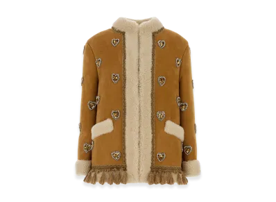 Valentino Women's Shearling Jacket "Camel"