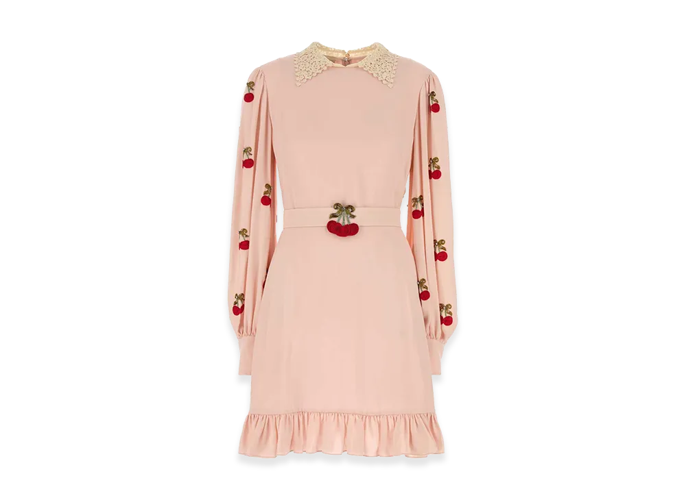 Valentino Women's Georgette Dress "Pastel Pink"
