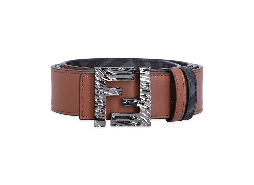 FENDI Squared FF Reversible Belt "Brown/Multicolor"