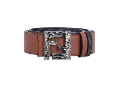 FENDI Squared FF Reversible Belt "Brown/Multicolor"