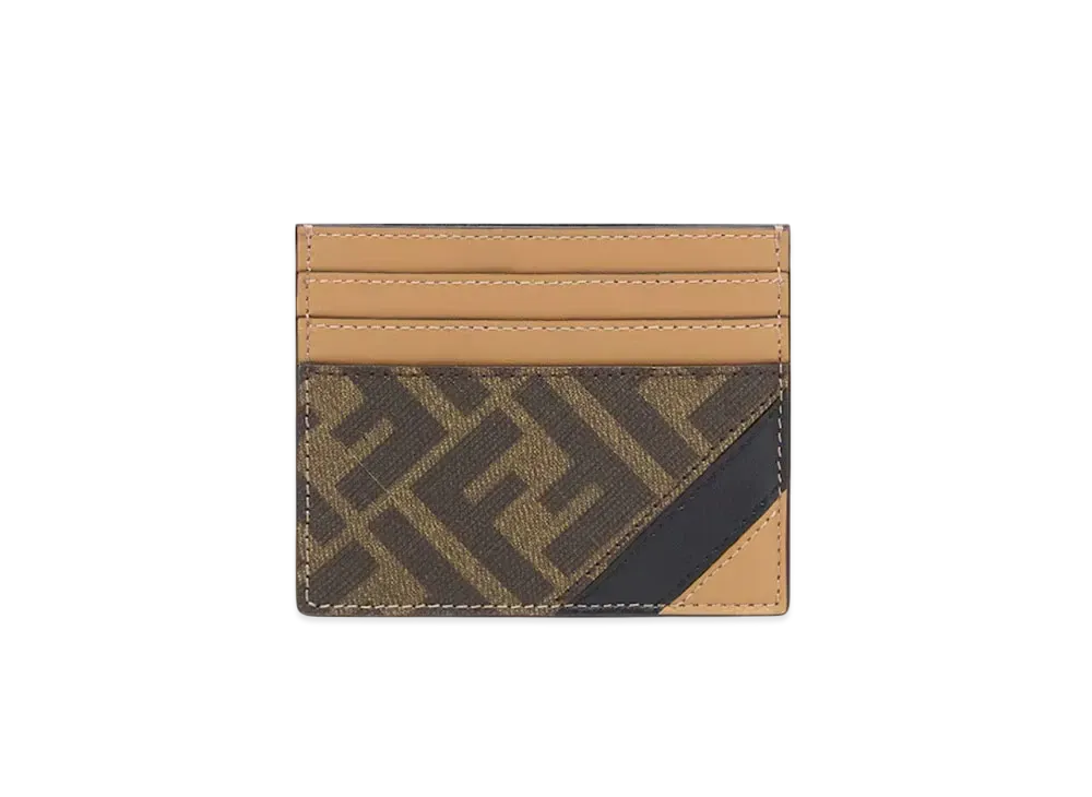 FENDI Card Holder Fabric "Brown"