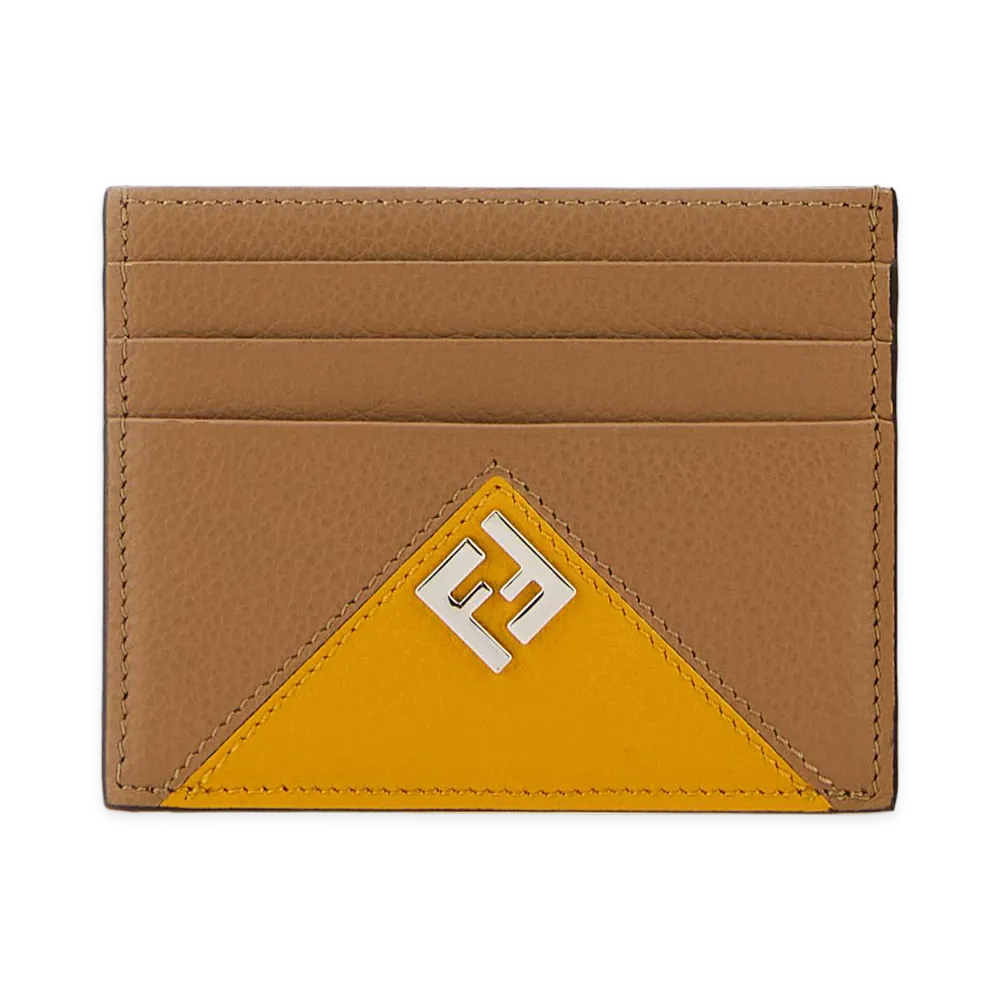 FENDI Card Case "Yellow Brown"