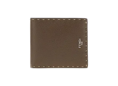 FENDI Leather Wallet "Mud Brown"