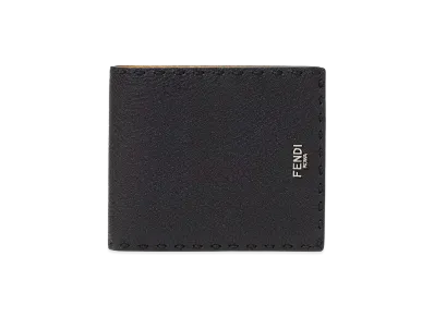 FENDI Bi-Fold Selleria Wallet "Black"