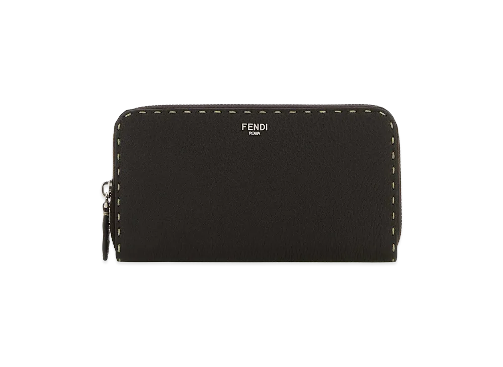 FENDI Leather Wallet "Dark Brown"