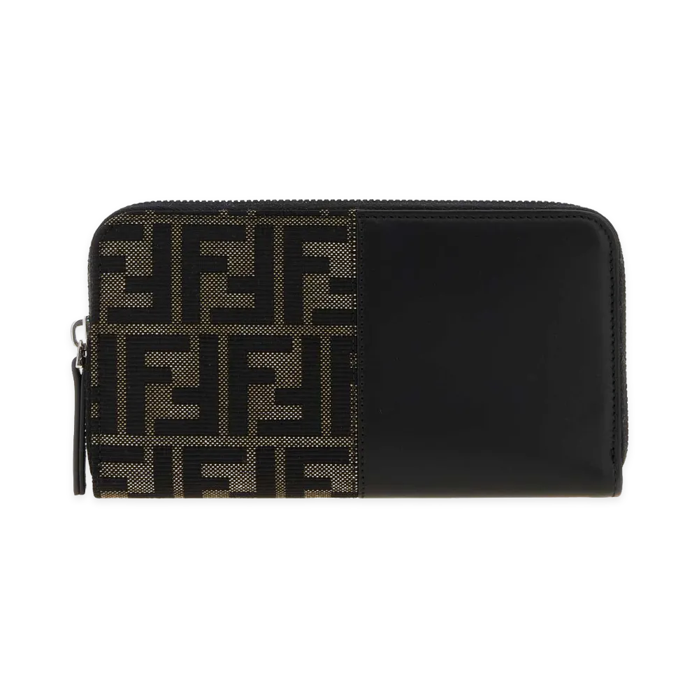 FENDI Wallet "Nero/Tabacco Moro"