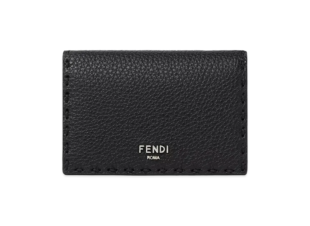 FENDI Saddlery Card Holder "Black"