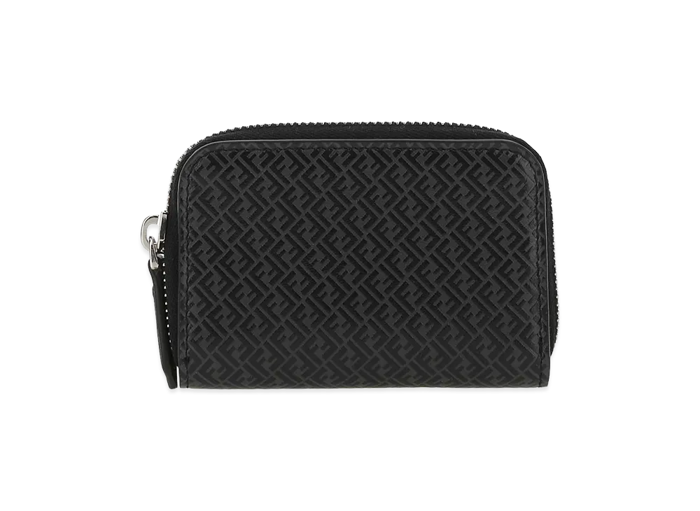 FENDI Leather Coin Purse "Black"