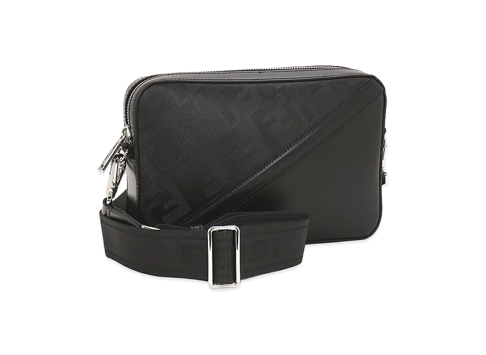 FENDI Diagonal Camera Case Shoulder Bag "Nero"