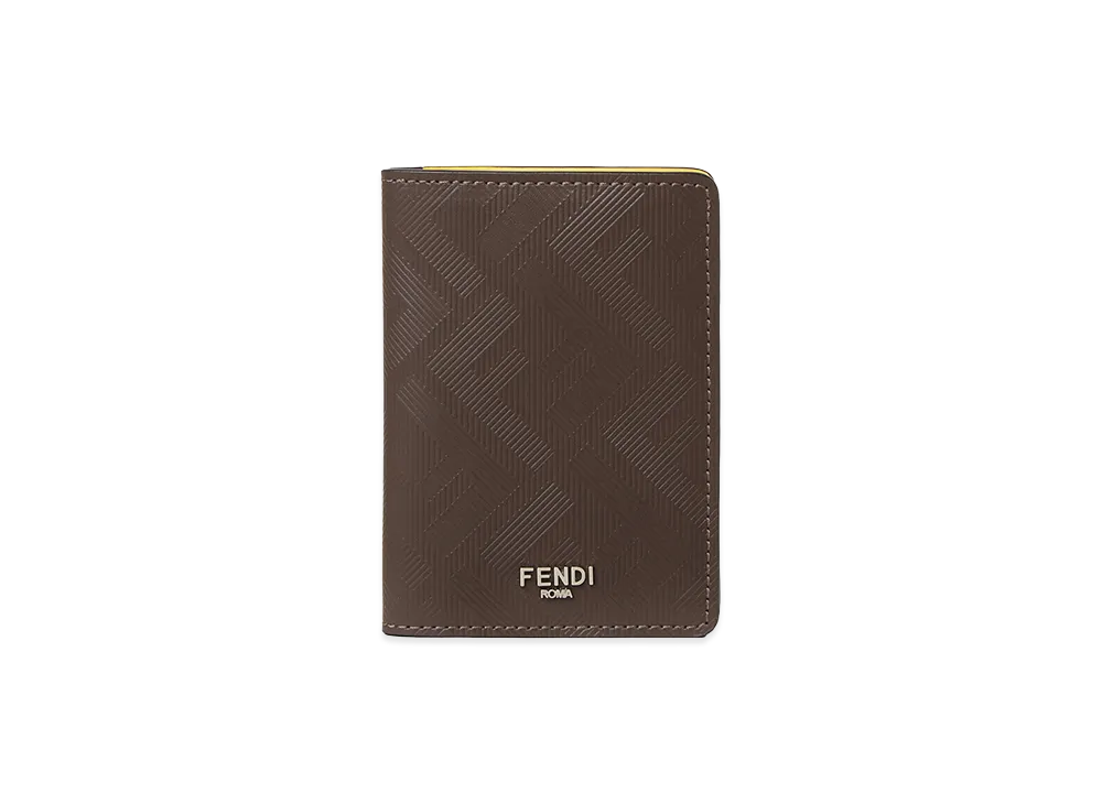 FENDI Shadow Card Holder "Brown"