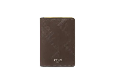 FENDI Shadow Card Holder "Brown"