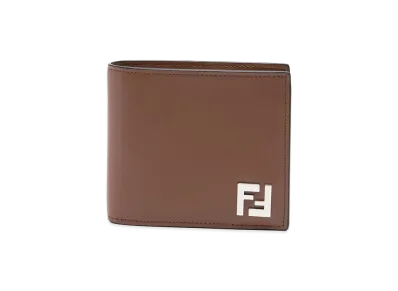 FENDI Bifold Squared FF Wallet "Brown"