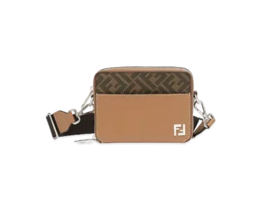 FENDI Squared FF Camera Case Organizer "Beige"