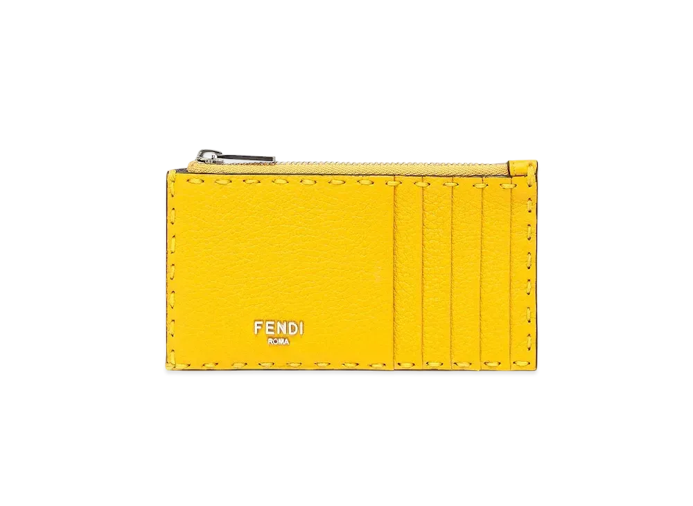 FENDI Card Holder Selleria "Yellow"