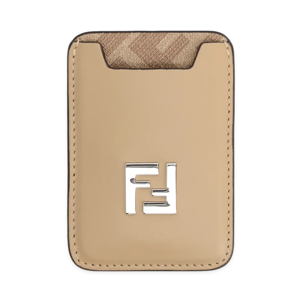 FENDI Card Holder With Logo "Beige"