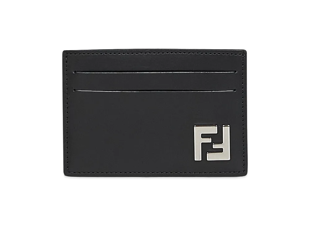 FENDI Slim Squared FF Card Holder "Black"
