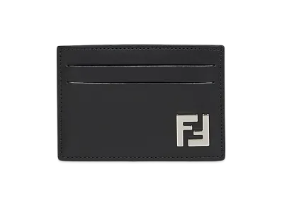 FENDI Slim Squared FF Card Holder "Black"