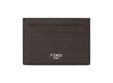 FENDI Slim Shadow Card Holder "Brown"