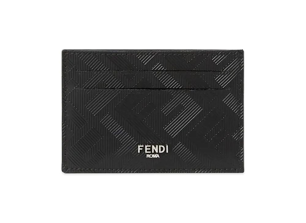 FENDI Slim Shadow Card Holder "Black"