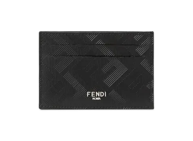 FENDI Slim Shadow Card Holder "Black"